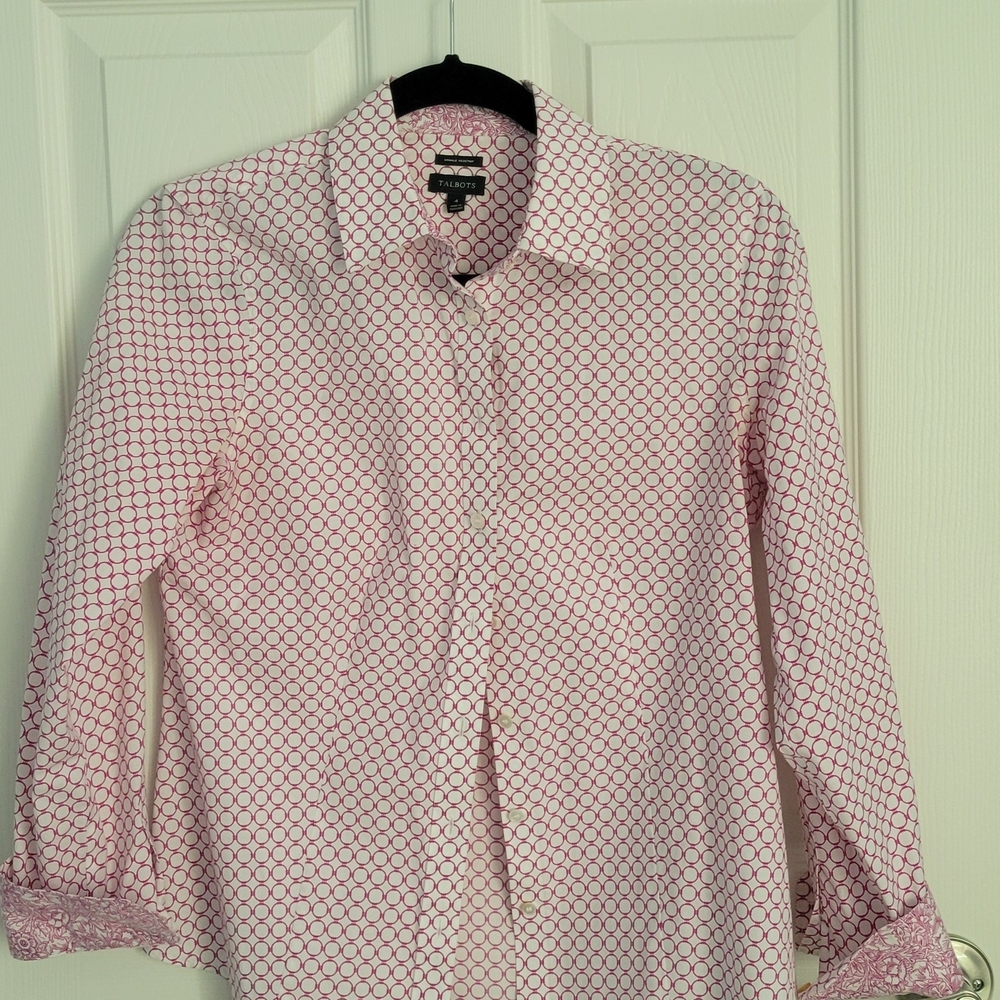 Talbot Women Pink Patterned Shirt